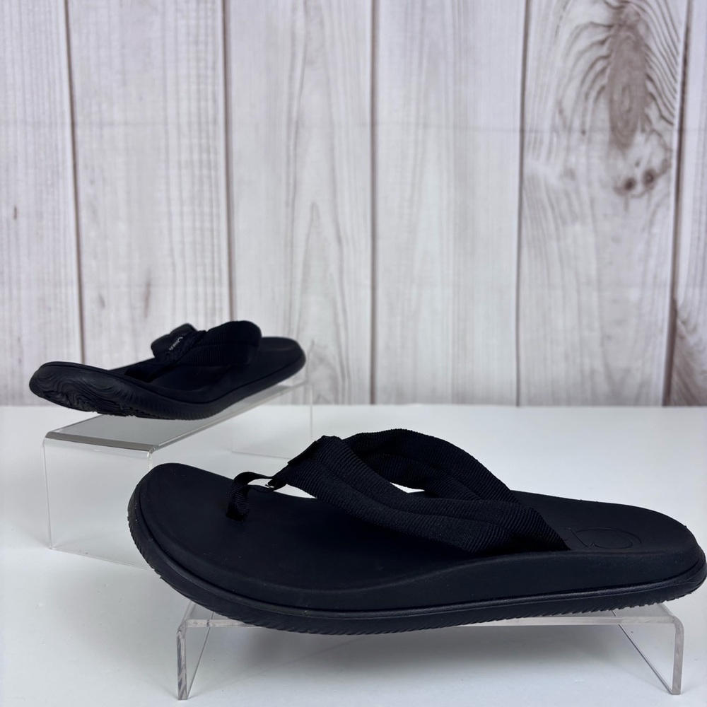 Chaco Flip Flop Sandals Lightweight Thong Casual Outdoor Recovery Black Size 7 - Picture 2 of 10
